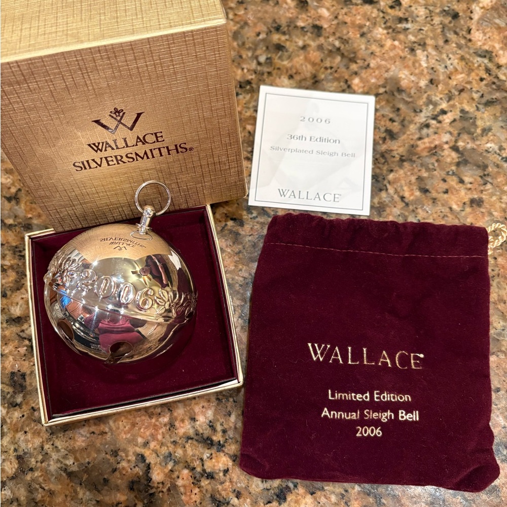 Wallace Silversmiths 2006 Silver Sleigh Bell